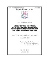 Đánh giá tình trạng dinh dưỡng và một số yếu tố ảnh hưởng đến dinh dưỡng của trẻ từ 6 24 tháng tuổi tại phòng khám dinh dưỡng   bệnh viện nhi trung ương 