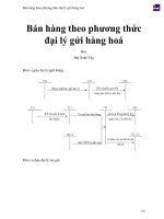 Bán hàng theo phương thức đại lý gửi hàng hoá 