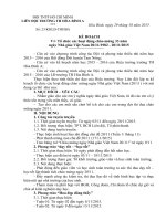 Chương trình, kế hoạch chào mừng ngày 20 tháng 11