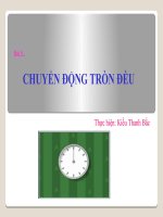 Bài 5. Chuyển động tròn đều