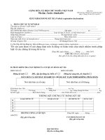 Mẫu giấy đăng ký xe máy