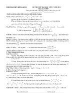 DT thu DH va DA mon toan lan 2 THPT Dong son I