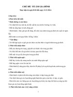 Giáo án tổ ấm gia đình tuần 1 