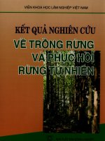 Kết quả nghiên cứu về trồng rừng và phục hồi rừng tự nhiên   viện lâm nghiệp