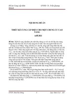 KẾ CUNG cấp điện CHO một CHUNG cư CAO TẦNG