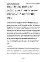Kiến trúc hệ thống đo lường và điều khiển trong việc quản lý hộ tiêu thụ điện