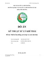 Thiết kế hệ thống xử lý bụi và xử lý khí thải