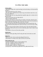 kế toán kho kế toán kho