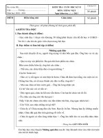 ĐỀ KIỂM TRA CUỐI HKII   TIẾNG VIỆT