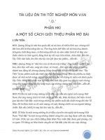 tài liệu ôn thi câu 5 điểm hay có mở bài sẵn cho từng bài