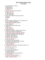 Đề thi nghề tin học