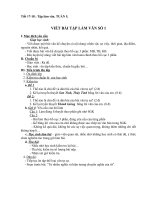 VIẾT BÀI TẬP LÀM VĂN SỐ 1