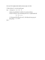 Ôn thi nhanh TN THPT