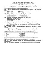 ĐỀ TIN HỌC KÌ II LỚP 6