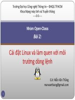Cài Đặt Linux Và Làm Quen Với Môi Trường Dòng Lệnh