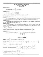 Đề và đáp án thi vào THPT.