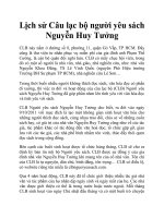 Tìm hiểu Câu lạc bộ Người yêu sách Nguyễn Huy Tưởng