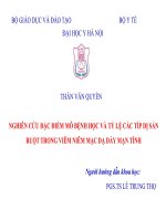 nghiên cứu đặc điểm mô bệnh học và tỷ lệ các típ dị sản ruột trong viêm niêm mạc dạ dày mãn tính 