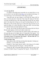 Hoàn thiện công tác quản lý tiền lương tại chi nhánh công ty CP gang thép thái nguyên – mỏ than phấn mễ  