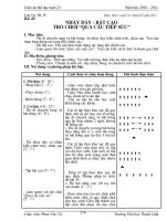 Giáo án thể dục tuần 23