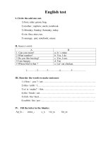English test(unit 5 ) doc 