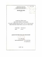 Đánh giá tiềm năng sản xuất nông lâm nghiệp của đất trồng đồi núi trọc tỉnh tuyên quang theo phương pháp phân loại đất thích hợp