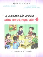 Tài liệu hướng dẫn giáo viên môn KHOA học lớp 4 THEO VNEN 