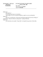 ĐỀ VĂN VÀO 10 BÌNH ĐỊNH 2008 2009