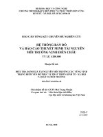 Hệ thống bản đồ và báo cáo thuyết minh tài nguyên môi trường vịnh diễn châu tỷ lệ 1 20000