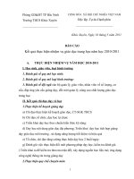 HD báo cáo két quả thực hiện  nhiệm vụ THCS năm 2010 2011