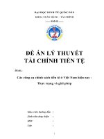 Thực trạng và giải pháp hoàn thiện các công cụ chính sách tiền tệ ở việt nam giai đoạn 2000   2011 