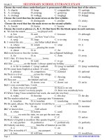 TUYỂN SINH 10 TIẾNG ANH (01/2011)