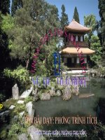 BÀI 4 PHƯƠNG TRÌNH TÍCH 