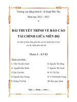 So sánh sự khác nhau giữa báo cáo tài chính năm và báo cáo tài chính giữa niên độ 