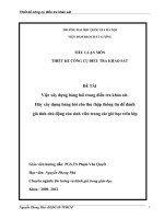 Việc xây dựng bảng hỏi trong điều tra khảo sát   xây dựng bảng hỏi cho thu thập thông tin để đánh giá tính chủ động của sinh viên trong các giờ học trên lớp 