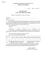 Phụ lục hồ sơ dạy thêm trong nhà trường