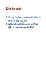 Tiết 2 hướng dẫn đọc thêm BÁNH CHƯNG BÁNH GIÀY 