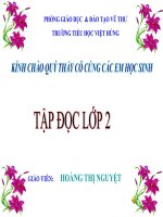 TẬP đọc lớp 2 bàn TAY dịu DANG 