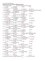 TRAC NGHIEM VERB FORM