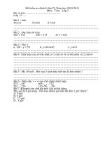 đề kiểm tra cuối kì 2 môn toán