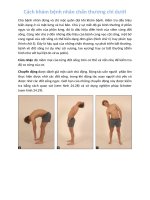 Cách khám bệnh nhân chấn thương chi dưới