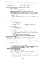 đề và đáp án thi thử  khối 12 TPHCM