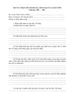 Phiếu đánh giá công chức (06/2006/QĐ BNV)