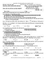 ĐỀ THI THỬ TỐT NGHIỆP LẦN 2 NĂM 2011 + ĐÁP ÁN