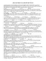 1 số bài tập hóa vô cơ theo các chuyên đề