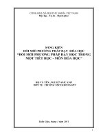 Đề tài SK Đổi mới Tiết học