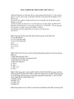 TRẮC NGHIỆM HỆ THỐNG KIẾN THỨC HÓA 12