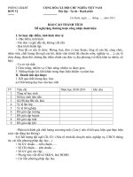 Mẫu bản thành tích cá nhân 2011