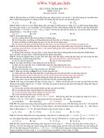 Đề Luyện Thi Đại Học Số 1 môn Lý 2011