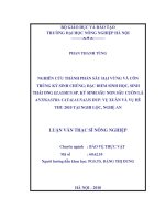 nghiên cứu thành phần sâu hại vừng và côn trùng ký sinh chúng; đặc điểm sinh học, sinh thái ong elasmus sp. ký sinh sâu non sâu cuốn lá antigastra catalaunalis dup. vụ xuân và vụ hè thu 2010 tại nghi lộc, nghệ an